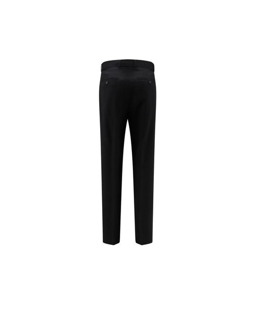 Tagliatore Black Suit Trousers for men