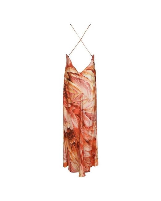 Maxi Dresses di Roberto Cavalli in Orange