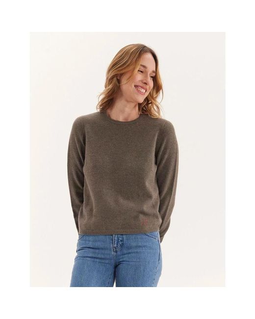 Round-Neck Knitwear Ines De La Fressange Paris de color Green