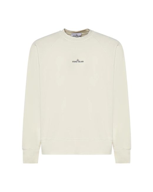 Stone Island White Sweatshirts for men