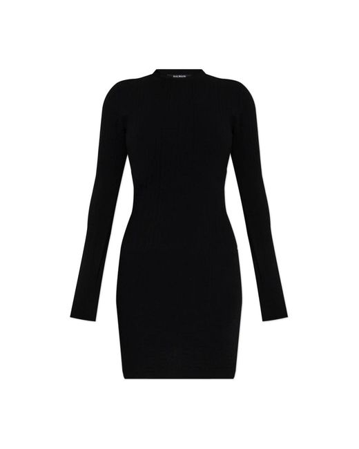 Balmain Short Dresses in het Black