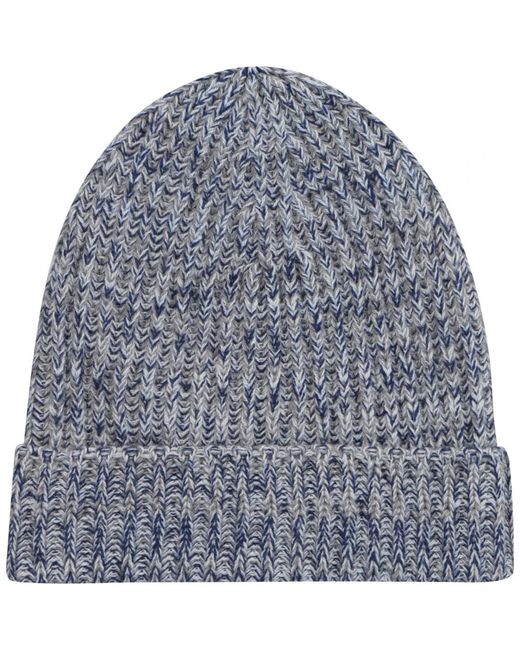 Malo Gerippte Strickmütze in Blue für Herren