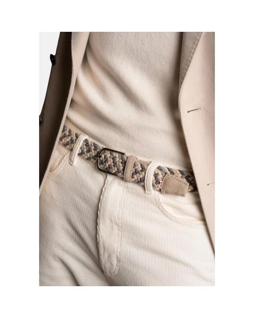 La Boucle White Belts for men