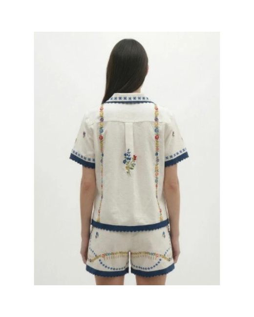 Berenice Castelli Blouse in het Natural