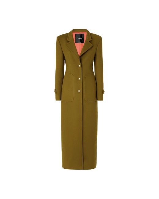 Pinko Green Single-Breasted Coats