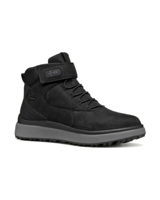 Geox Black Lace-Up Boots for men