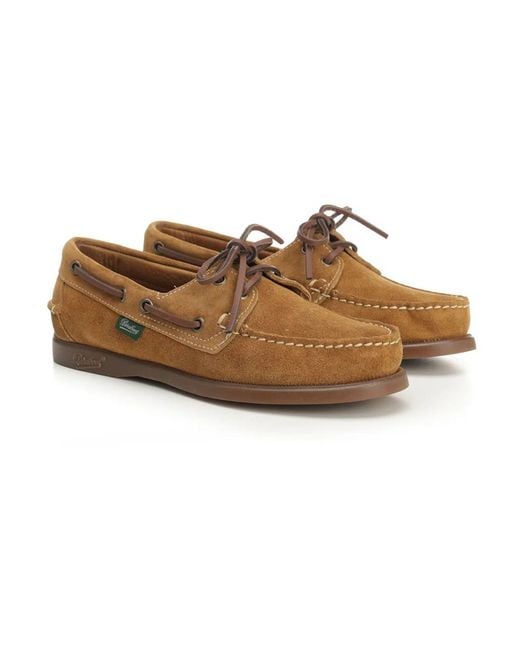 Paraboot Brown Boat Shoes