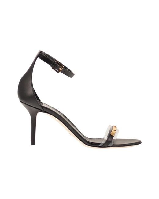 Elisabetta Franchi Metallic High Heel Sandals