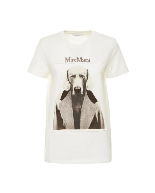 T-shirt de Max Mara de color Blanco | Lyst