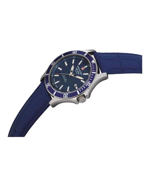 Swiss Alpine Military Blue Watches for men