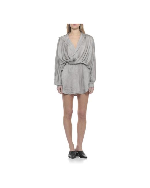 ANDAMANE Gray Short Dresses