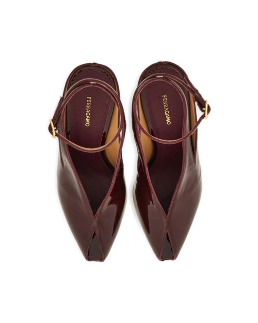 Ferragamo Brown Wedges