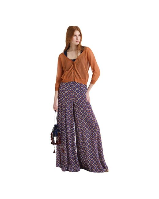 Maliparmi Purple Wide Trousers