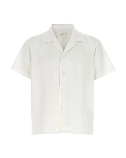 Second/Layer White Short Sleeve Shirts for men