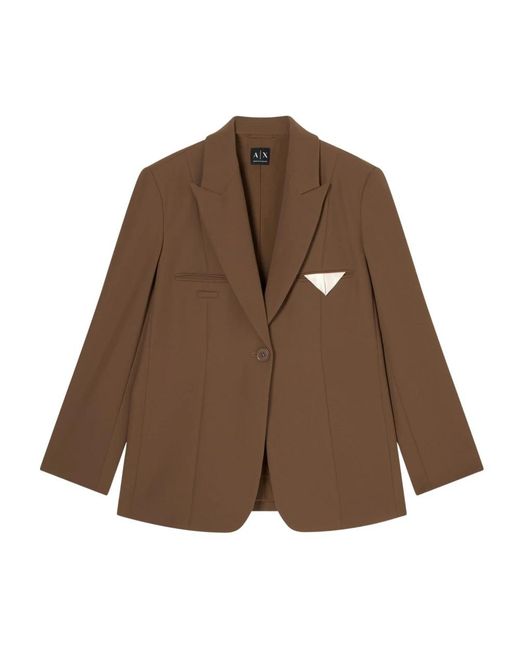 ARMANI EXCHANGE Brown Blazers