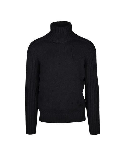 Gran Sasso Black Turtlenecks for men