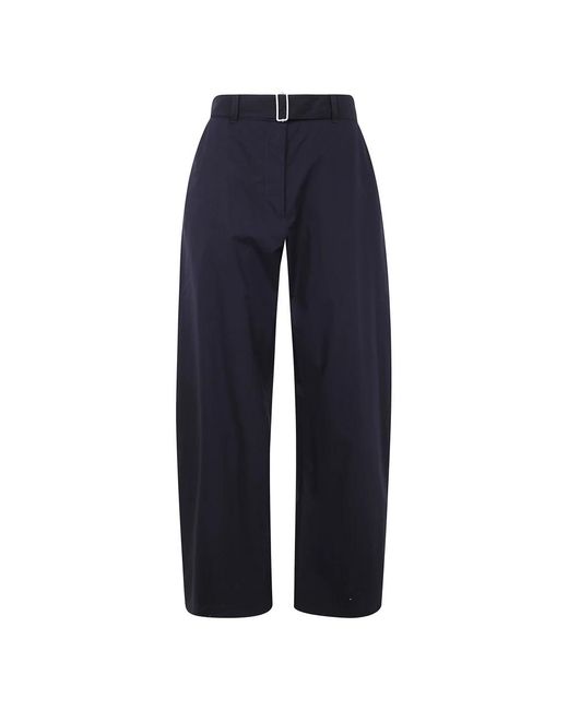 Studio Nicholson Broeken ,Blauw ,Broek Met Ronde Pijpen En Riem in het Blue