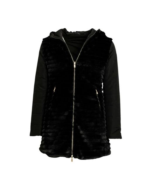 Ciesse Piumini Black Langer daunenmantel