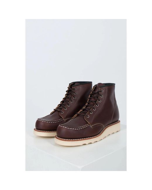 Red Wing Brown Lace-Up Boots for men