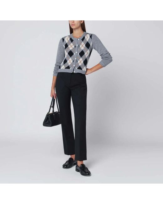 Thelatest Blue Straight Trousers