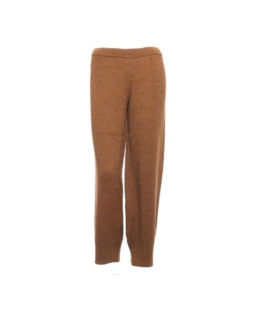 Wide Trousers Akep en coloris Brown
