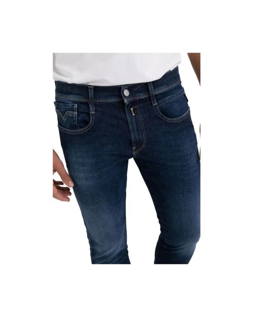 Replay Dunkle denim-jeans in Blue für Herren