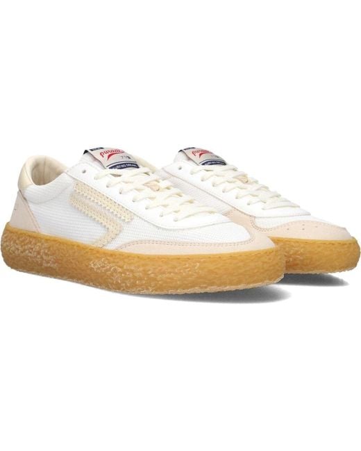 PURAAI Pink Weiße Textil-Sneakers Polly