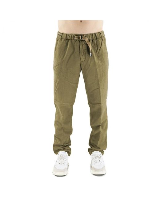 White Sand Green Sweatpants for men