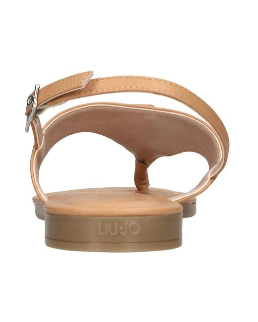 Liu Jo Brown Flat Sandals
