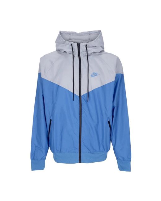 Nike Windrunner kapuzenjacke sportbekleidung in Blue für Herren