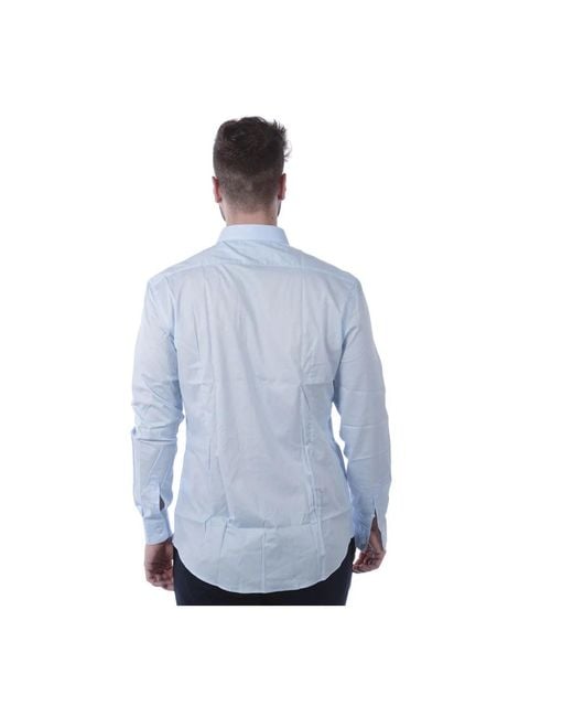 Daniele Alessandrini Blue Casual Shirts for men