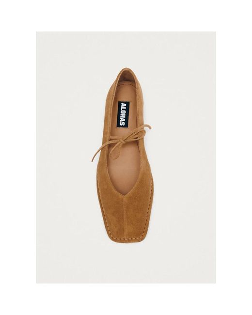 Alohas Brown Ballerinas