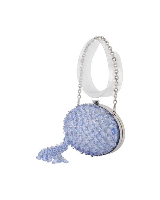 Clutches di Self-Portrait in Blue