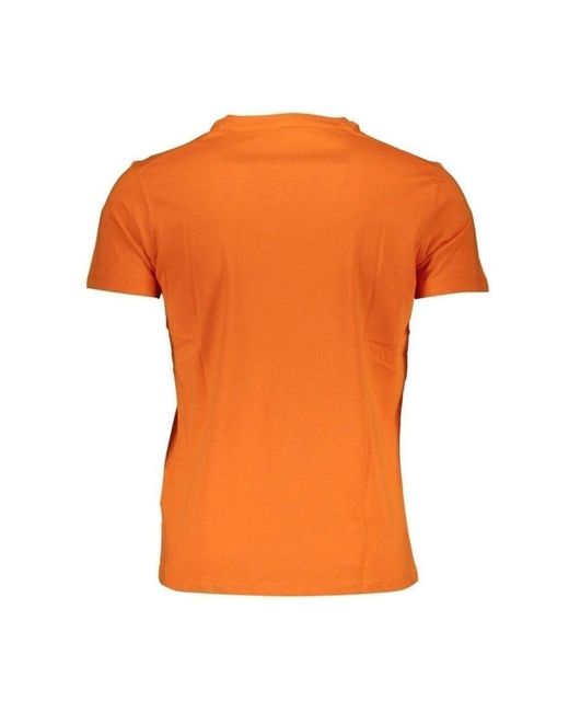 U.S. POLO ASSN. Oranges Herren Baumwoll Logo T-Shirt für Herren