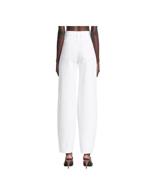Alaïa White Loose Fit Jeans