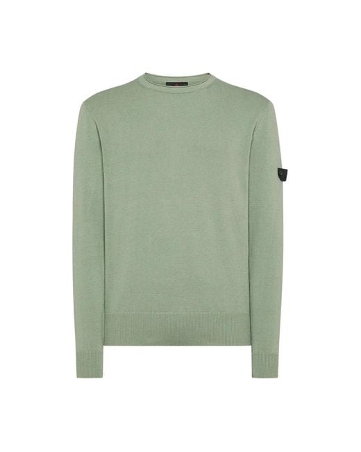 Peuterey Green Round-Neck Knitwear for men