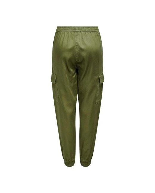 ONLY Green Slim-Fit Trousers