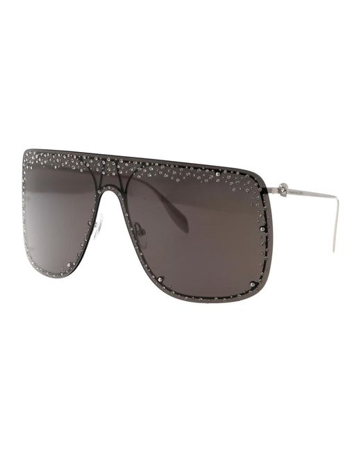 Alexander McQueen Gray Sunglasses