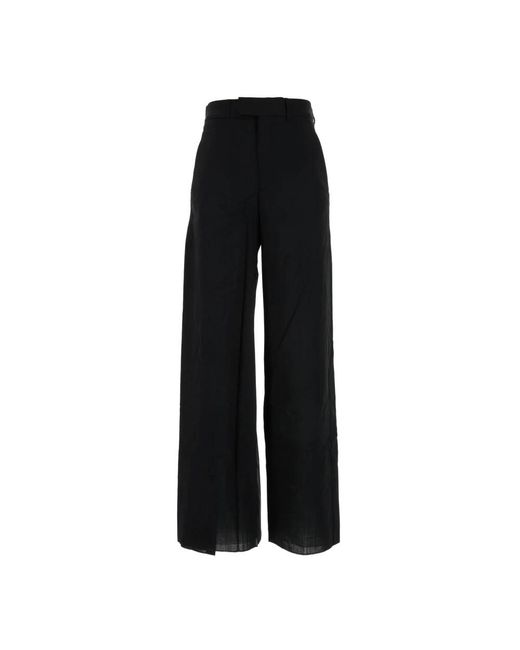 Wide Trousers di MM6 by Maison Martin Margiela in Black