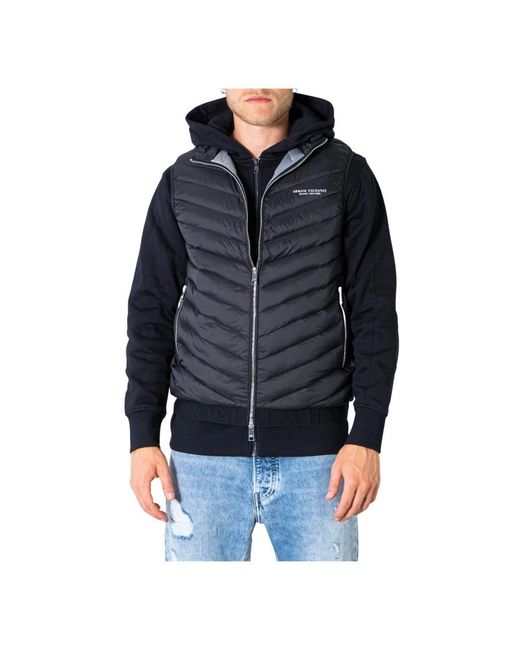 Down Jackets di ARMANI EXCHANGE in Black da Uomo