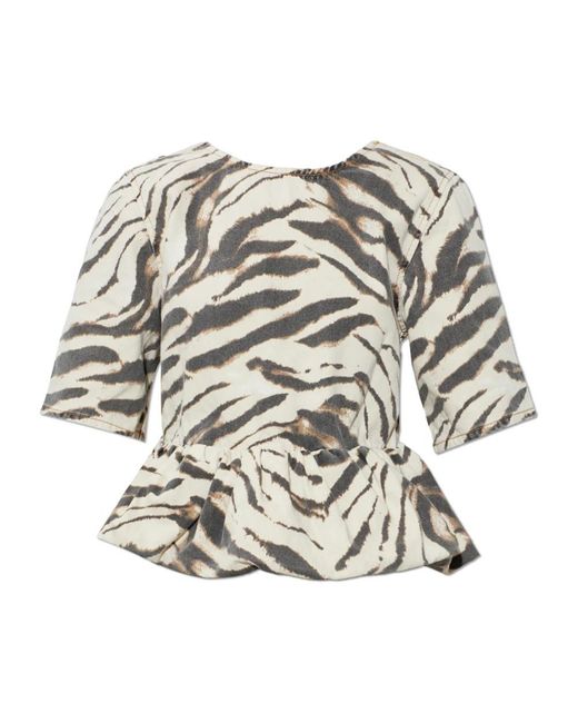Ganni Gray Blouses