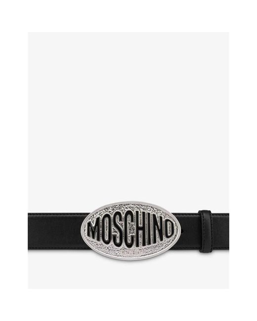 Moschino Black Belts for men