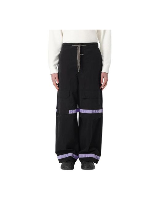 Kapital Black Wide Trousers for men