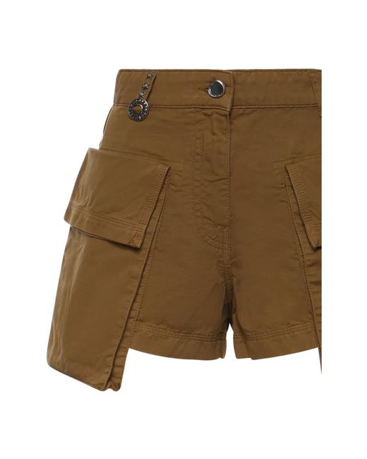 Pinko Green Short Shorts