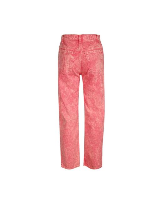 Straight Jeans MSGM de color Pink