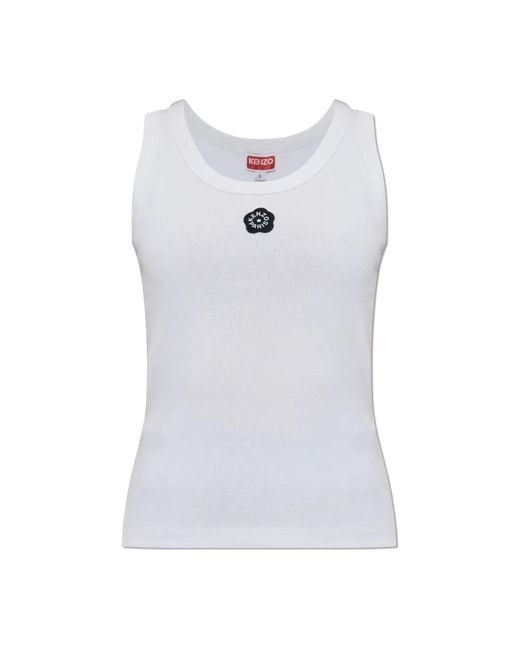 Sleeveless Tops di KENZO in White