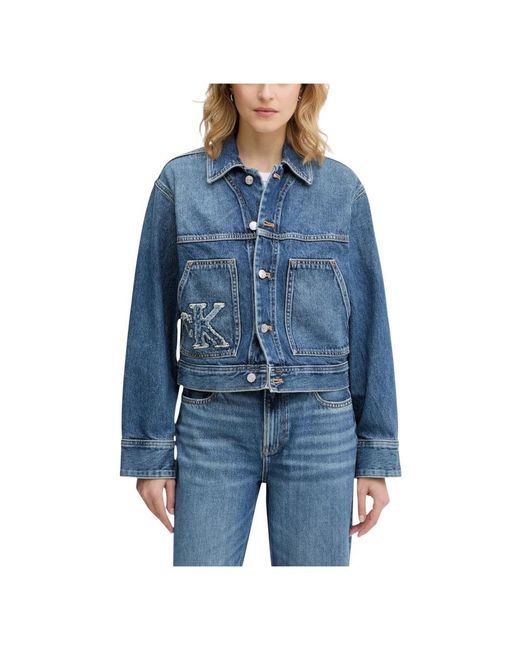Calvin Klein Denim Workwear Jacket in het Blue