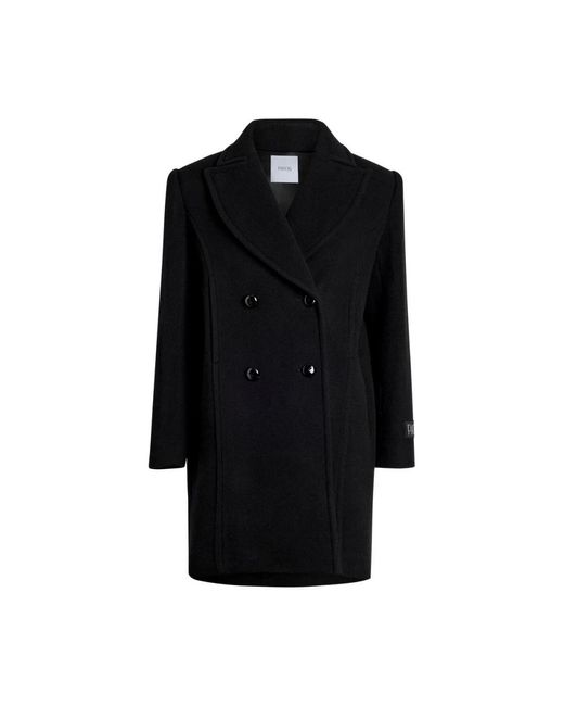 Patou Black Double-Breasted Coats