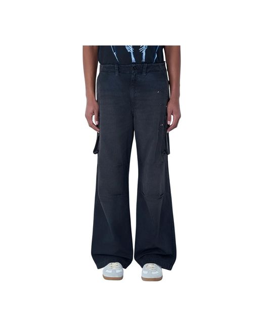 Our Legacy Blue Wide Trousers for men