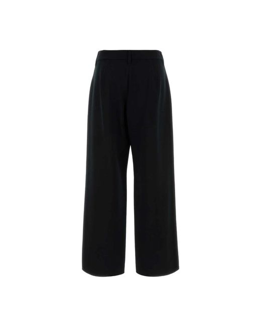 Max Mara Broeken ,Zwart ,Wol Festa Pant in het Black